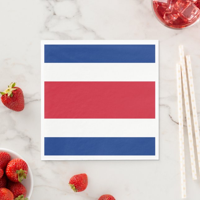 Costa Rica flagga Pappersservett (Insitu)