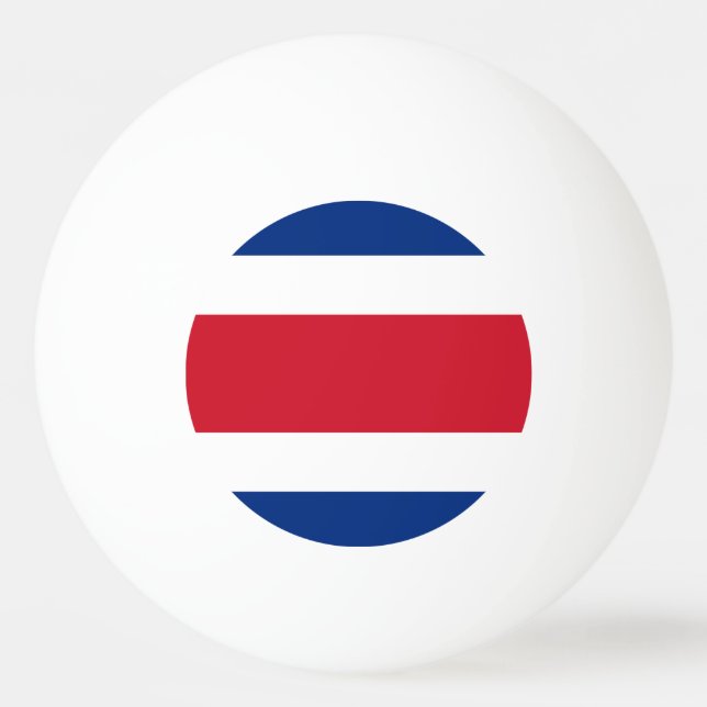Costa Rica flagga Pingisboll (Framsidan)