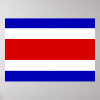 Costa Rica Flagga Poster