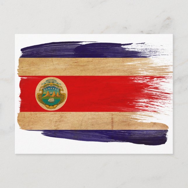 Costa Rica Flagga Postkort Vykort (Framsida)
