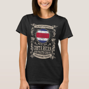 Costa Rica Flagga Proud Costa Ricans Manar & Kvinn T Shirt