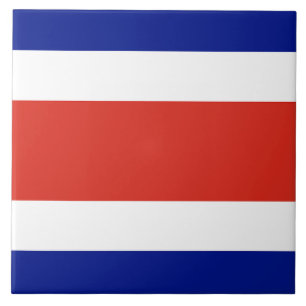 Costa Rica Flagga Tile Kakelplatta