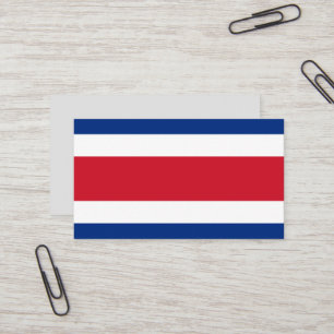 Costa Rica flagga Visitkort