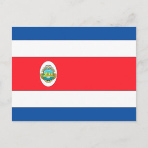 Costa Rica Flagga Vykort