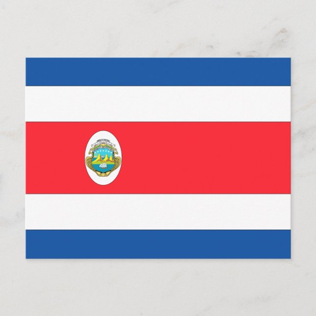 Costa Rica Flagga Vykort (Framsida)
