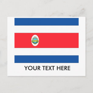 Costa Rica Flagga Vykort