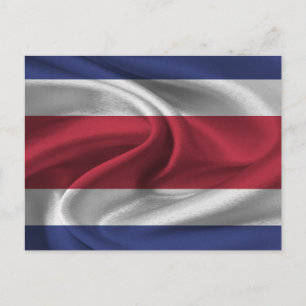 Costa Rica Flagga Vykort