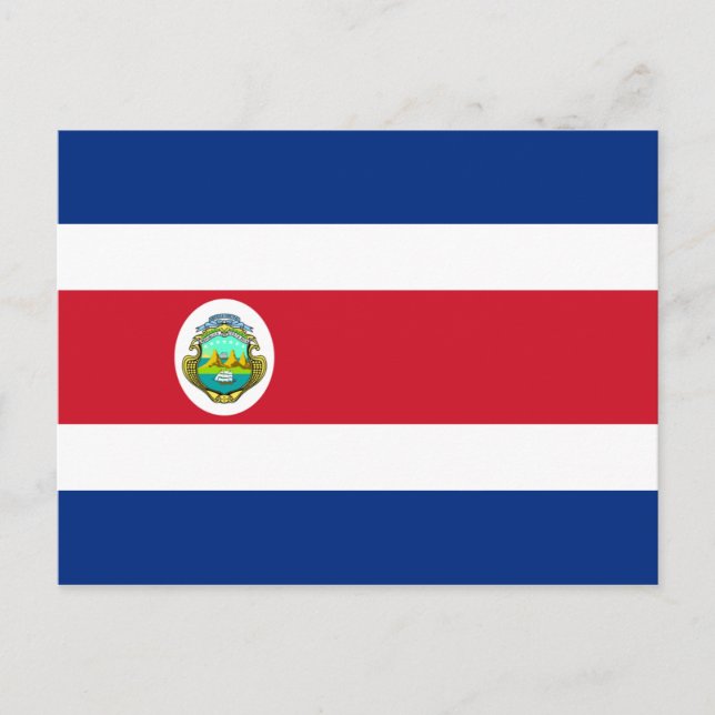 Costa Rica Flagga vykort (Framsida)