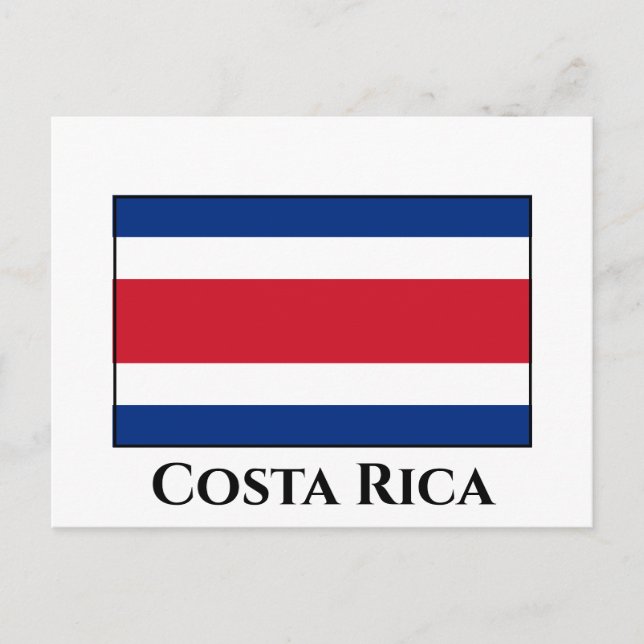 Costa Rica Flagga Vykort (Framsida)