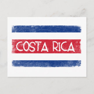 Costa Rica flagga Vykort