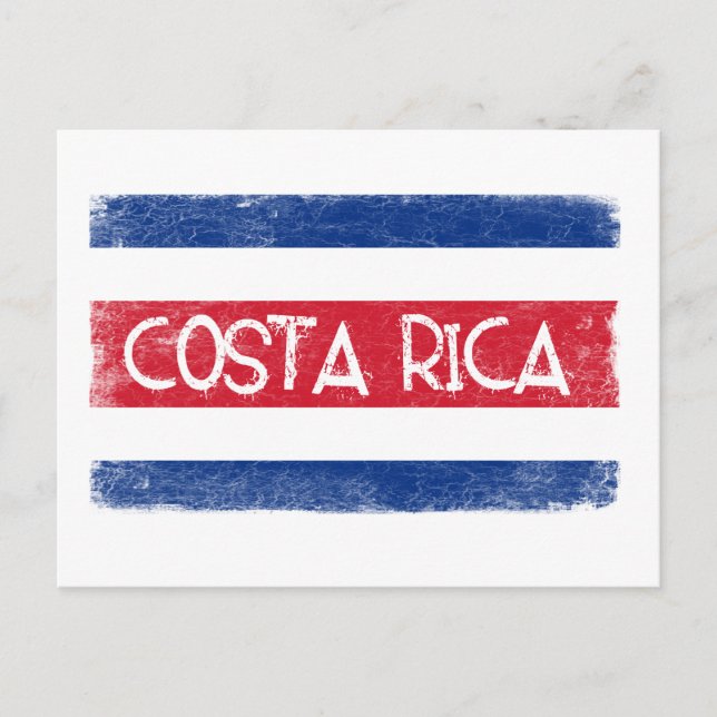 Costa Rica flagga Vykort (Framsida)