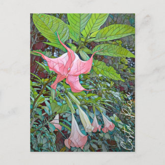 Costa Rica Flower vycard Vykort