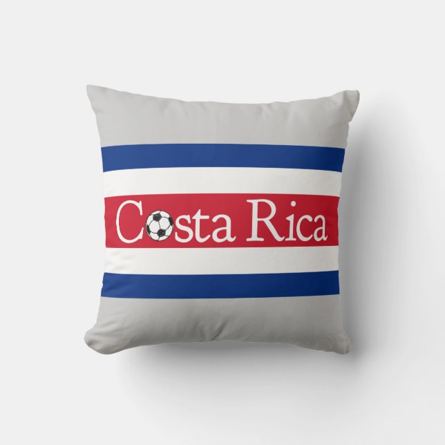 Costa Rica Football Kudde (Framsida)