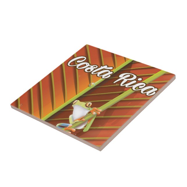 Costa Rica Giftgroda reseskylt Kakelplatta (Sidan)
