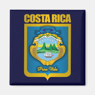 "Costa Rica guld-" gåvaidéer Magnet