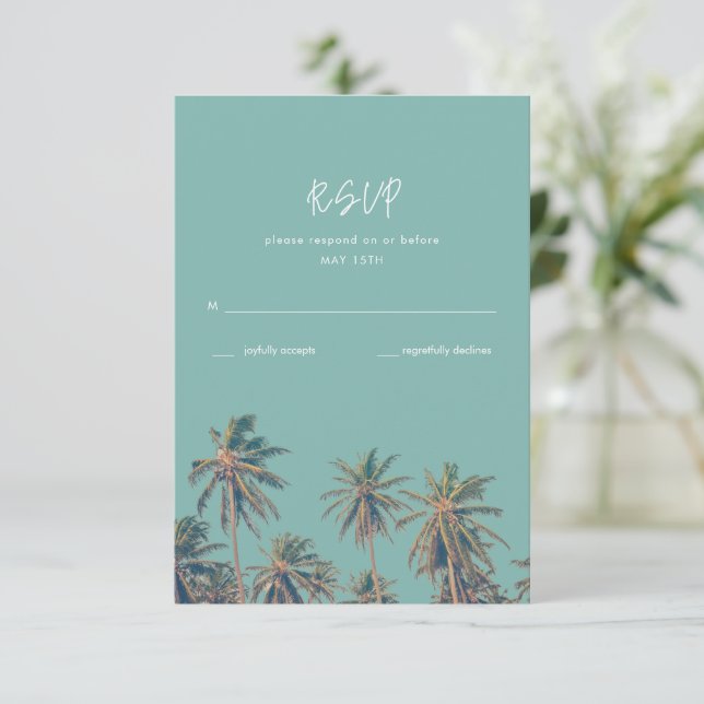 Costa Rica Handflatan Beach Wedding OSA Kort (Stående Fram)