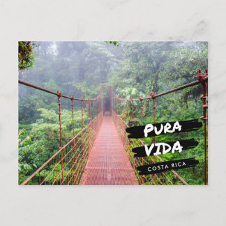 Costa Rica Hängande Broar Semester Vykort