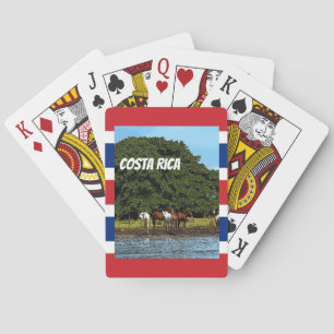 Costa Rica - Hästar vid Vatten Casinokort