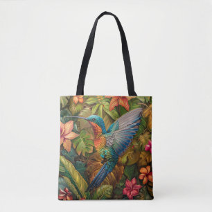 Costa Rica Hummingbird Tote Bag Tygkasse
