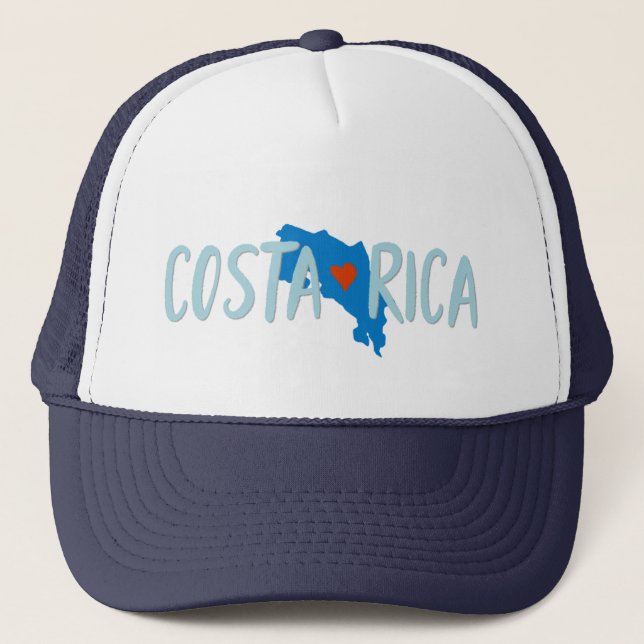 Costa Rica I Kärlek Costa Rica Karta Keps (Framsida)