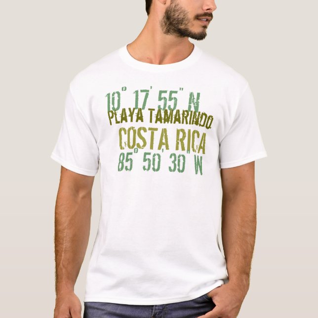 Costa Rica inställning T-shirt (Framsida)