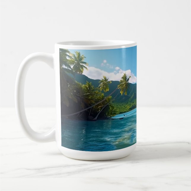 Costa Rica Island Paradise  Kaffemugg (Vänster)