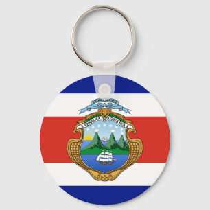 Costa Rica (jackande av arm/flagga) Nyckelring