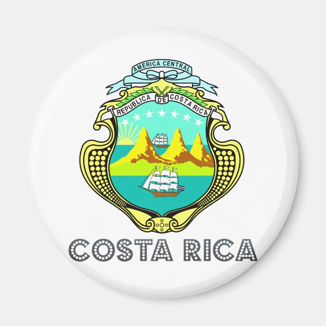 Costa Rica Jackar om Arm Magnet (Framsidan)