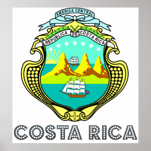 Costa Rica Jackar om Arm Poster