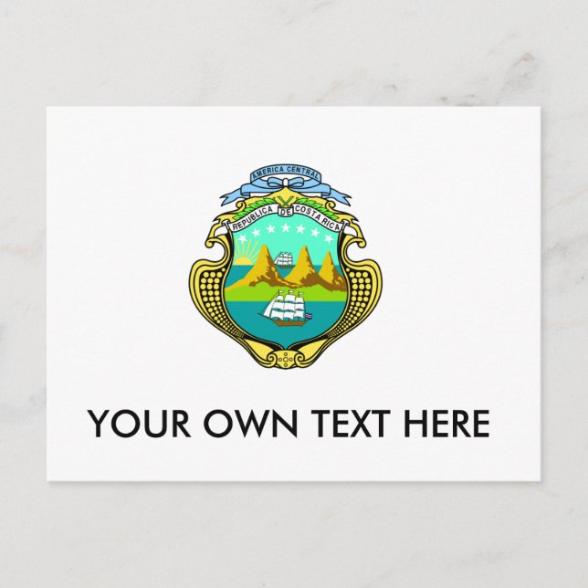 Costa Rica Jackar om Arm Vykort (Framsida)