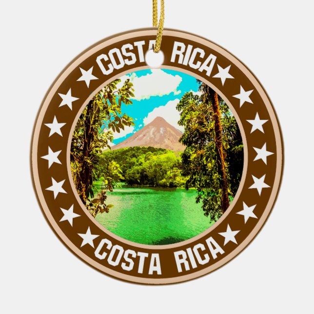 Costa Rica Julgransprydnad Keramik (Framsidan)