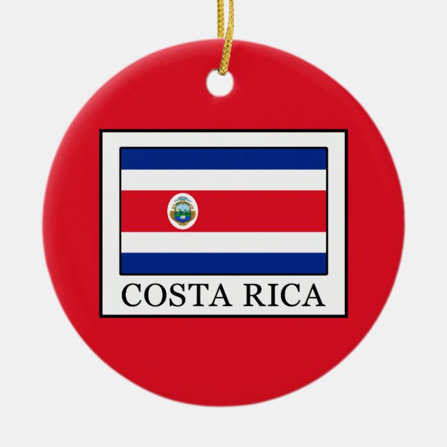 Costa Rica Julgransprydnad Keramik (Framsidan)