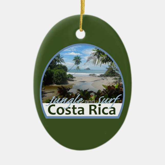 Costa Rica Julgransprydnad Keramik (Framsidan)