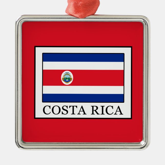 Costa Rica Julgransprydnad Metall (Framsidan)
