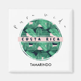Costa Rica Jungle Löv Pura Vida Souvenir Magnet
