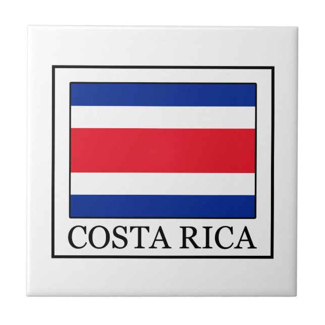 Costa Rica Kakelplatta (Framsidan)