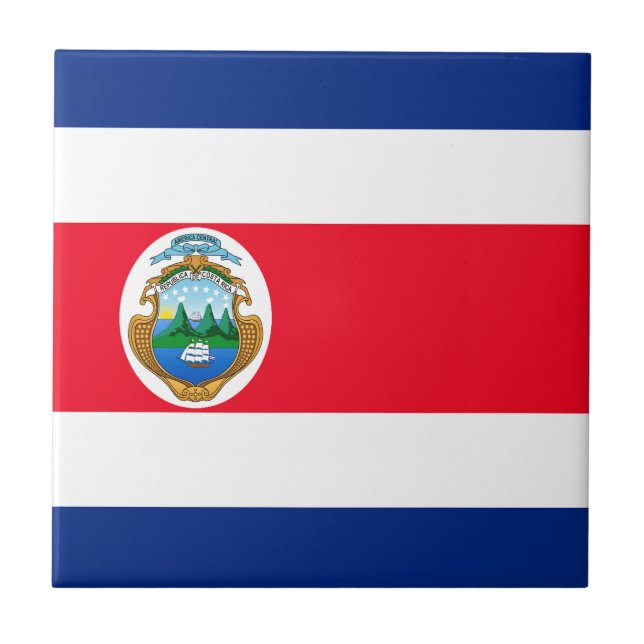 Costa Rica Kakelplatta (Framsidan)