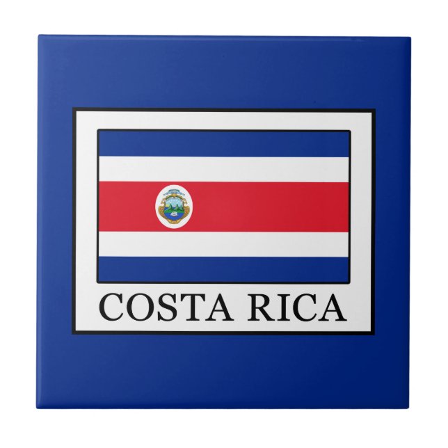 Costa Rica Kakelplatta (Framsidan)