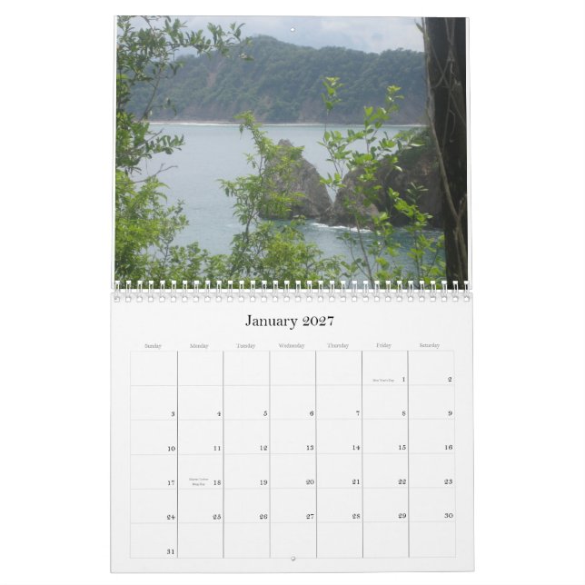 Costa Rica Kalender (Jan 2027)
