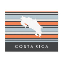 Costa Rica Karta: Modern Rand