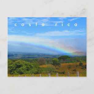 Costa Rica Landtryside Rainbow Postcard Vykort