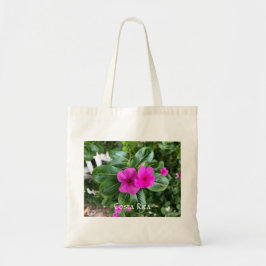 Costa Rica Lila Flower Tote Bag Tygkasse