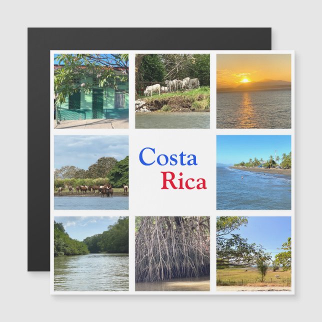 Costa Rica Magnet (Fram/baksida)
