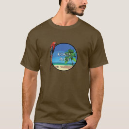 Costa Rica - Manar Grundläggande Mörk T-Shirt