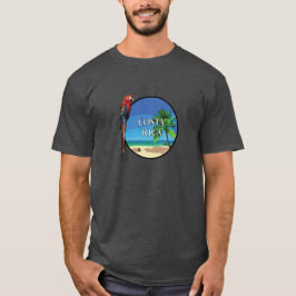 Costa Rica - Manar Grundläggande Mörk T-Shirt