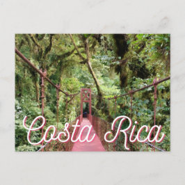 Costa Rica Monteverde Bridge Photography Postcard Vykort
