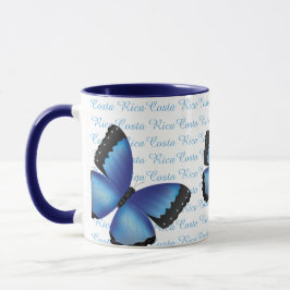 Costa Rica Morpho fjärilsmugg Mugg