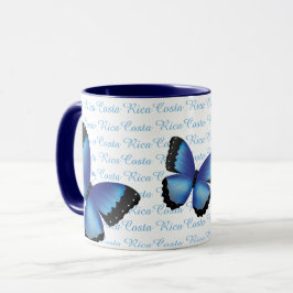 Costa Rica Morpho fjärilsmugg Mugg