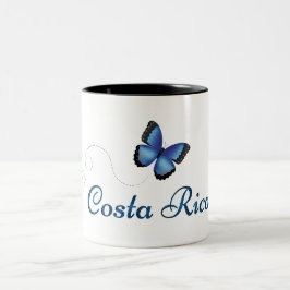 Costa Rica Morpho fjärilsmugg Två-Tonad Mugg