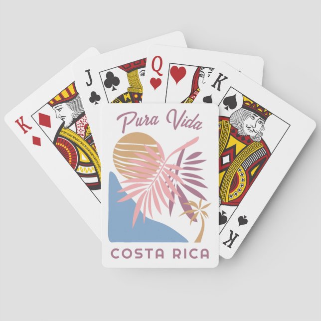 Costa Rica Motto Pura Vida Casinokort (Baksidan)